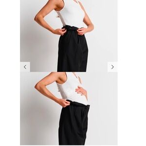 NWT Apèro Zadie Adjustable Wide Leg Trouser - Black S